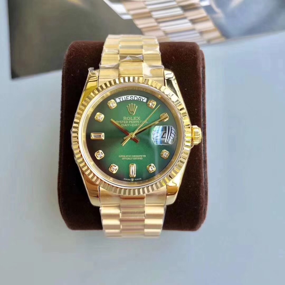 Đồng hồ Rolex Super Fake Nhật Automatic mặt xanh ngọc lục bảo 36mm
