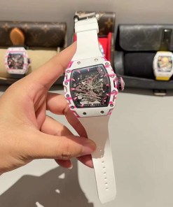 Đồng hồ Richard Mille RM3802 Replica 11 Tourbillon màu trắng 43.7x50mm 
