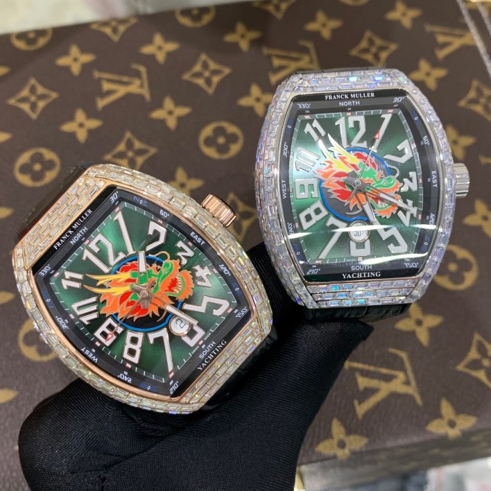 Đồng hồ Franck Muller nam siêu cấp FM V45 Dragon King Super Fake 1:1 Thụy Sỹ 