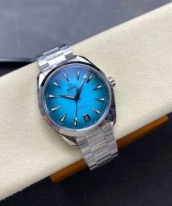 Đồng hồ Omega Seamaster CoAxial Rep 11 mặt xanh blue nhà máy VS 41mm 
