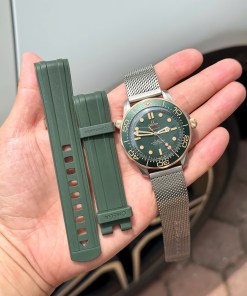 Đồng hồ Omega Seamaster Driver 300 Replica 11 mặt xanh green full set VSF 42mm 