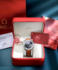 Đồng hồ Omega Speedmaster '57 Chronograph Dây Da Cam Fake 11 44mm 