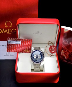 Đồng hồ Omega Speedmaster Chronograph Dây Kim Loại Fake Cao Cấp 43mm 