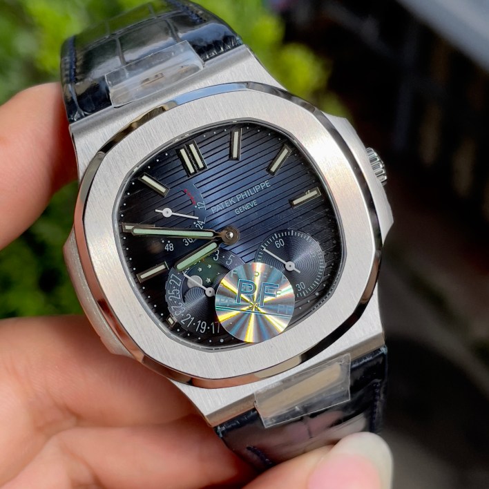 Đồng hồ Patek Philippe nam siêu cấp Nautilus MoonPlase replica 1:1 Thụy Sỹ 