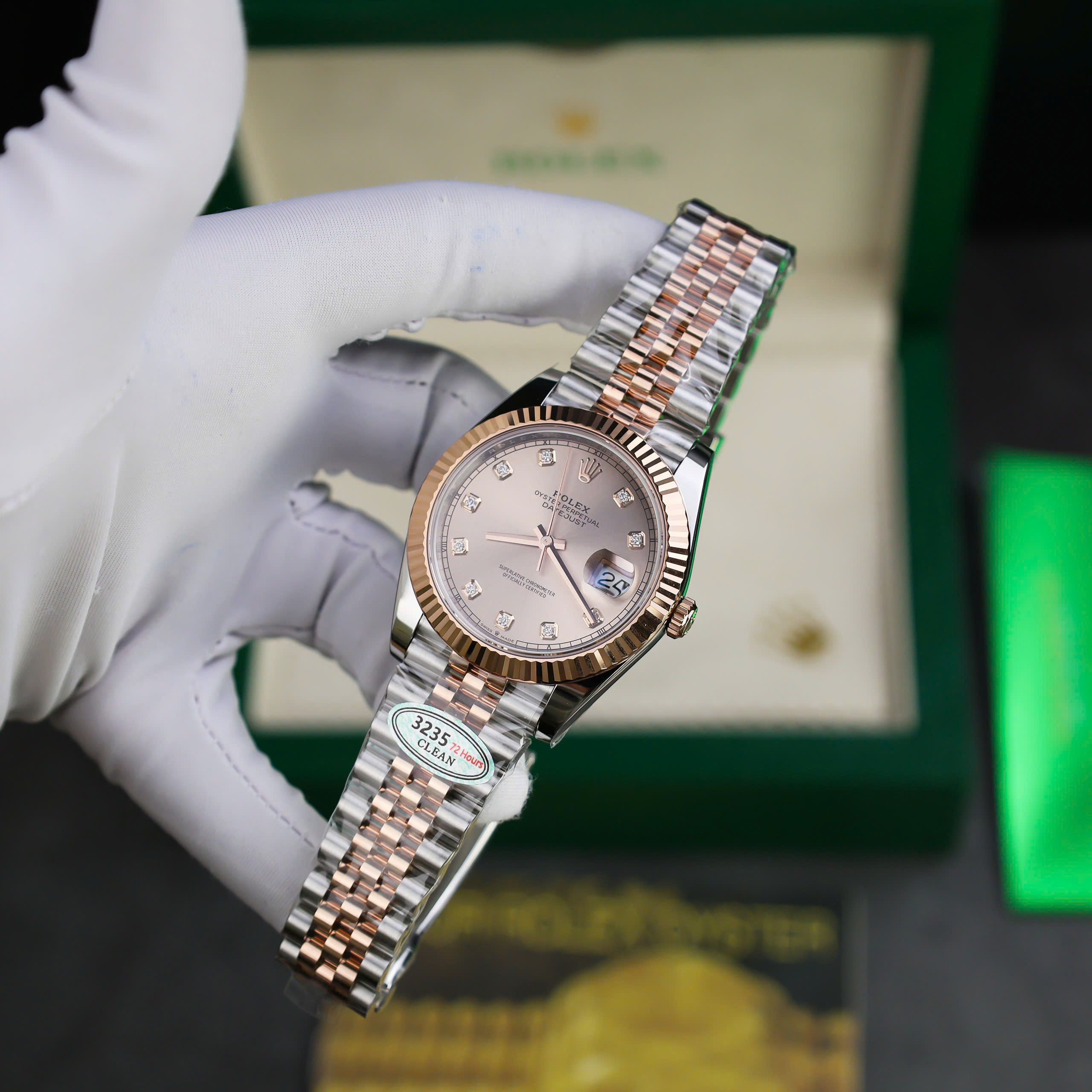 Đồng hồ Rolex Chế Tác DateJust 126331 mặt Sundust nhà máy Clean 41mm