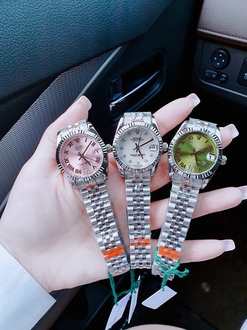 Đồng hồ Rolex DateJust nữ giá rẻ Super Fake Nhật niềng khía 31mm