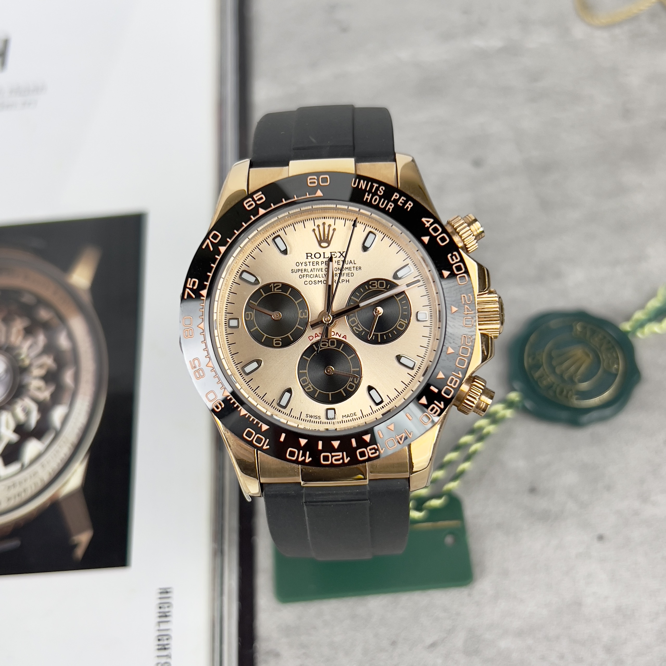 Đồng hồ Rolex Daytona Rose Gold Cosmograph Rep 11 EW Factory 40mm