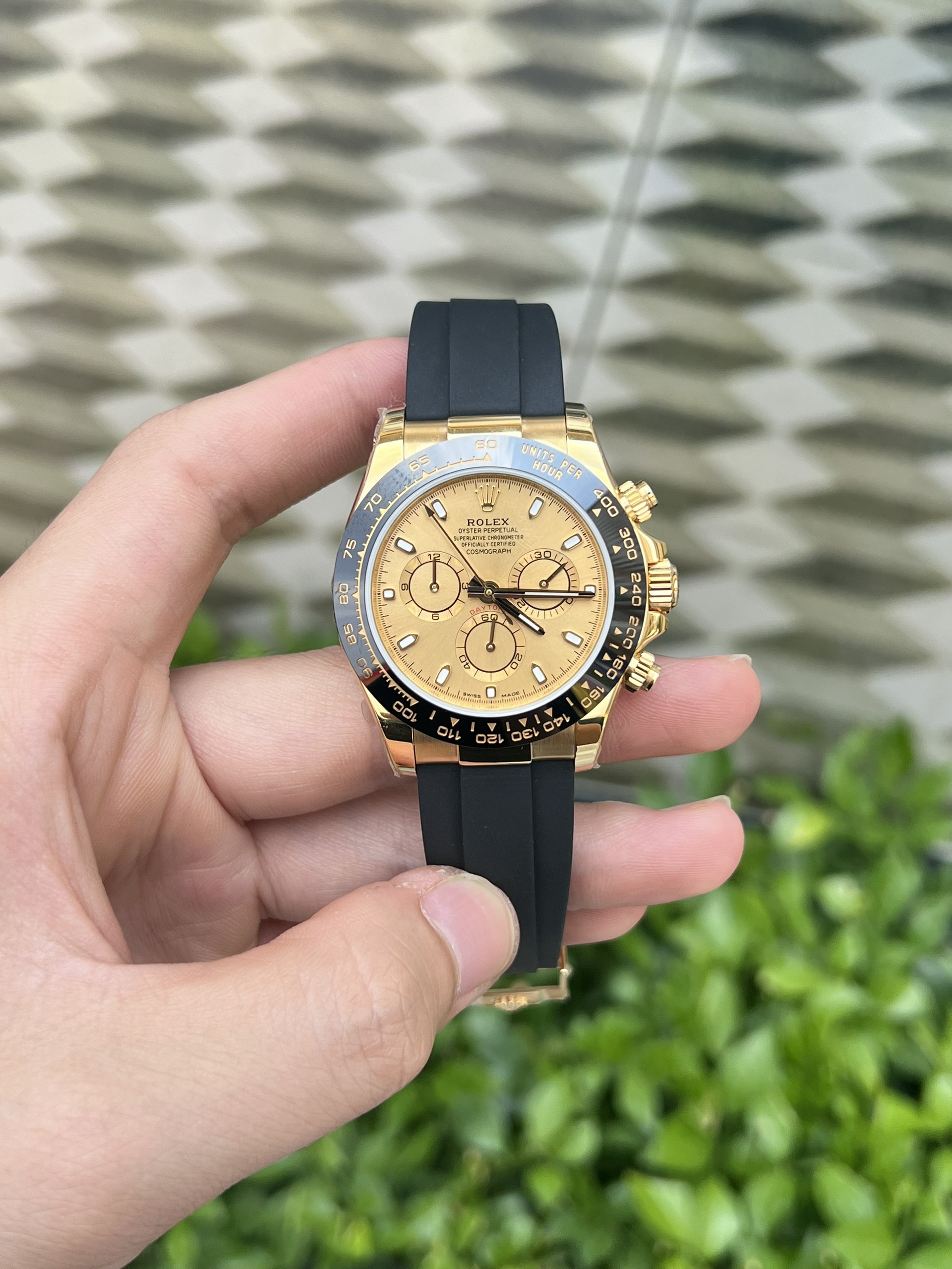 Đồng hồ Rolex Daytona nam dây cao su Replica 1:1 EW Factory 40mm