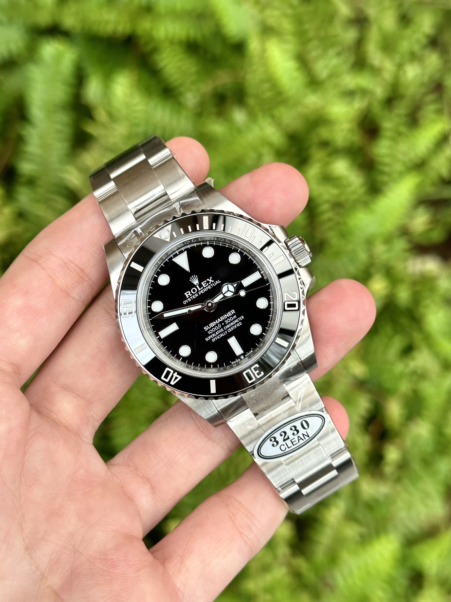 Đồng hồ Rolex Submariner No Date Replica 11 mặt đen Clean Factory 40mm