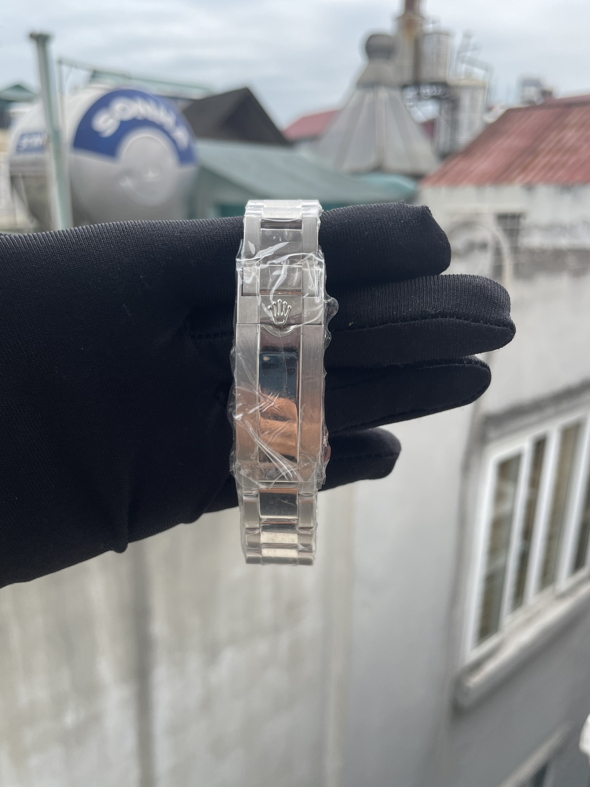 Đồng hồ Rolex nam đính đá Rolex Day-Date Cafe máy cơ Automatic Super Fake Nhật 41mm