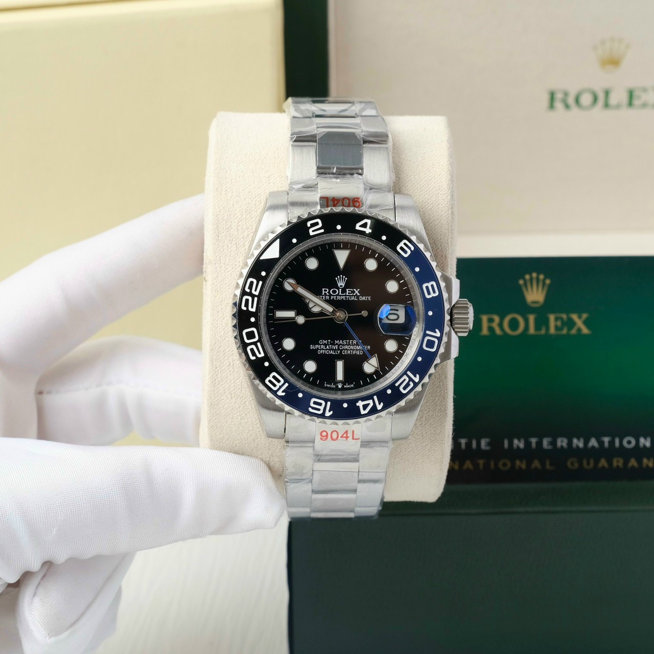Đồng hồ Rolex GMT-Master Batman Fake 11 máy cơ Nhật giá rẻ 41mm