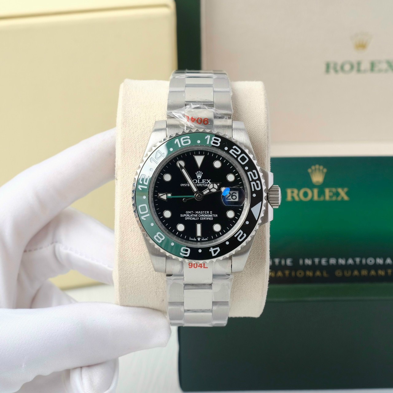 Đồng hồ giá rẻ Rolex Fake cao cấp GMT-Master II nam máy cơ 41mm