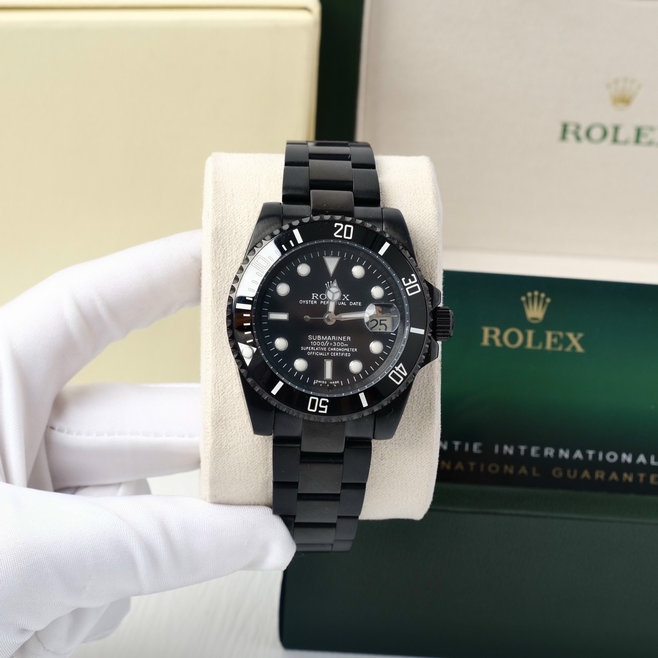 Đồng hồ Rolex Submariner Fake 11 máy cơ Nhật màu đen nam 40mm