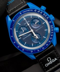 Đồng hồ Omega x Swatch SpeedMaster Fake Cao Cấp MoonSwatch Sao Hải Vương 42mm 