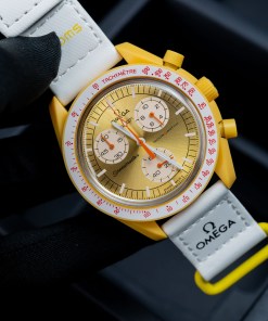 Đồng hồ Omega x Swatch SpeedMaster Fake Cao Cấp MoonSwatch Mặt Trời 42mm 