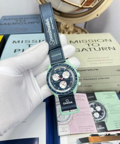 Đồng hồ Omega x Swatch SpeedMaster Fake Cao Cấp MoonSwatch Trái Đất 42mm 