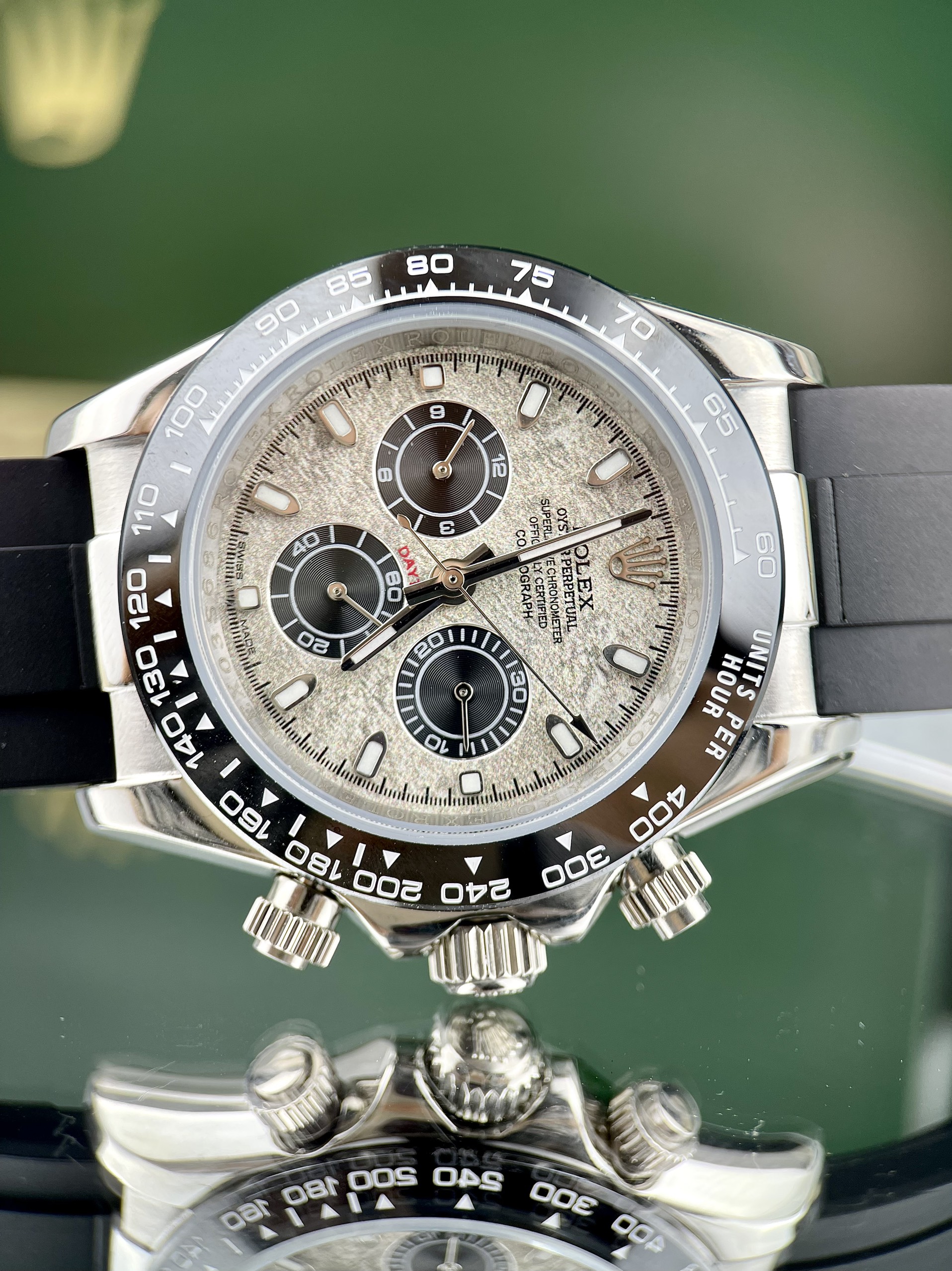 Đồng hồ mặt thiên thạch Rolex Daytona Fake cao cấp máy cơ Nhật 40mm