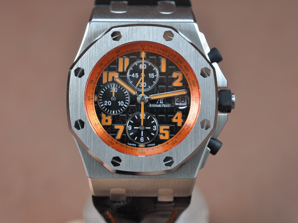 愛彼錶【男性用】 Royal Oak Chronograph SS/LEAsia7750自動機芯搭載6