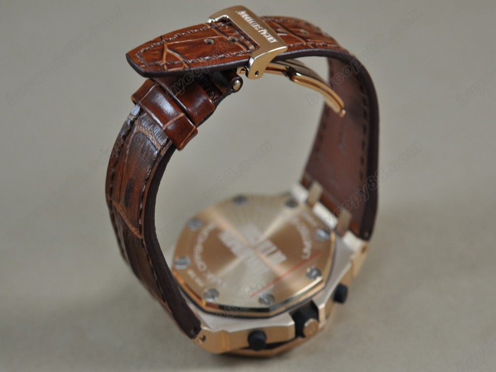 愛彼錶【男性用】 Royal Oak Chronograph RG/LE BrownAsia7750自動機芯搭載6