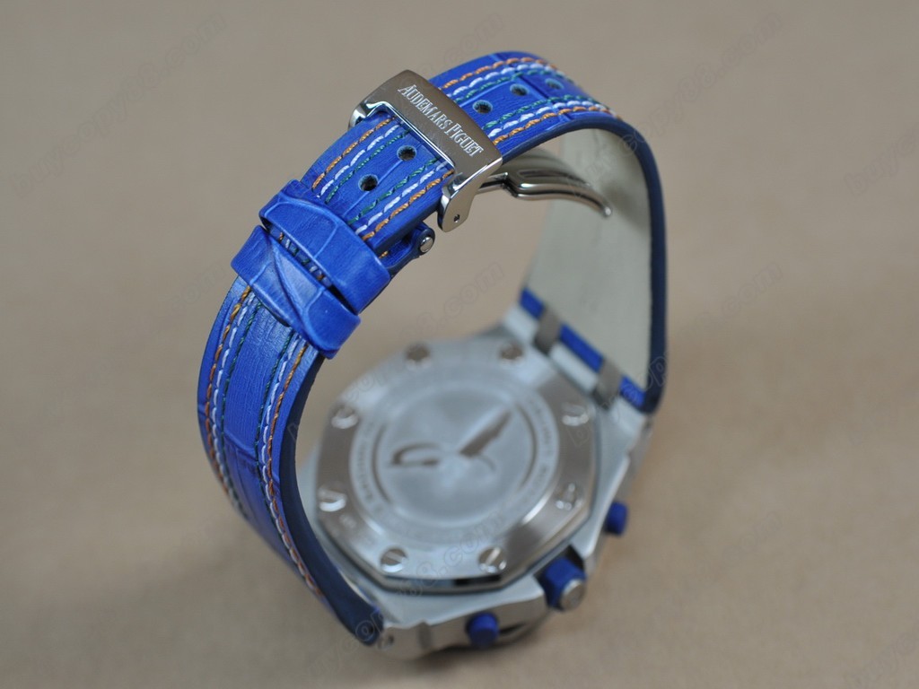 愛彼錶【男性用】 Royal Oak Chronograph SS/LE Wht/Blue Asia7750自動機芯搭載1