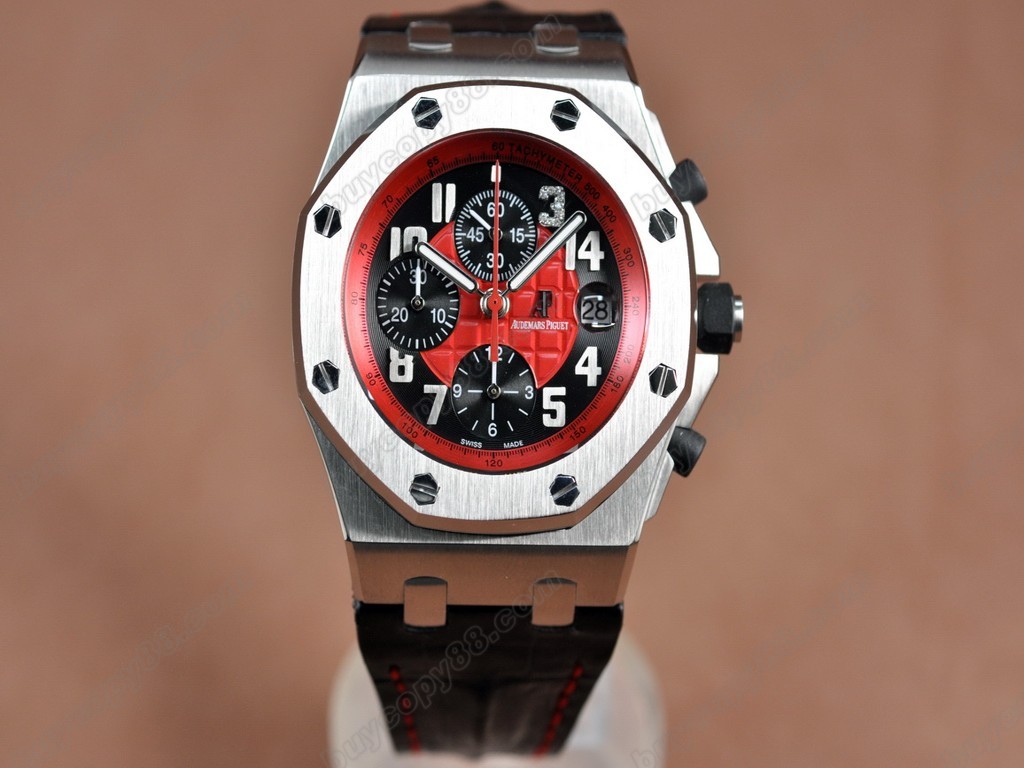 愛彼錶【男性用】 Royal Oak Chronograph SS/LE Red/Black Asia7750自動機芯搭載12