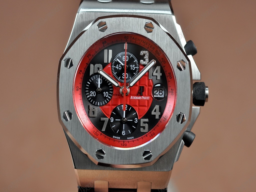 愛彼錶【男性用】 Royal Oak Chronograph SS/LE Red/Black Asia7750自動機芯搭載10