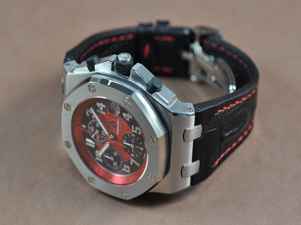 愛彼錶【男性用】 Royal Oak Chronograph SS/LE Red/Black Asia7750自動機芯搭載11