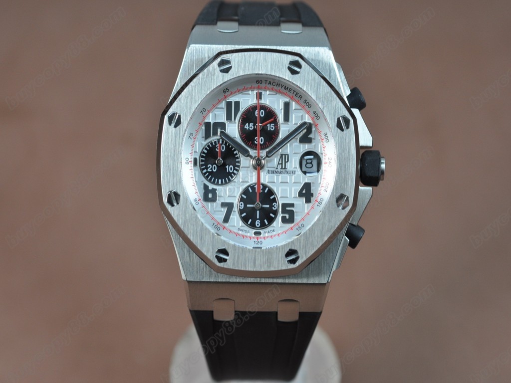 愛彼錶【男性用】 Royal Oak Chronograph SS/LE Wht/Red Asia7750自動機芯搭載2