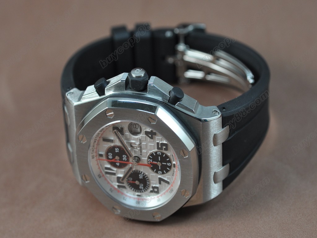 愛彼錶【男性用】 Royal Oak Chronograph SS/LE Wht/Red Asia7750自動機芯搭載1