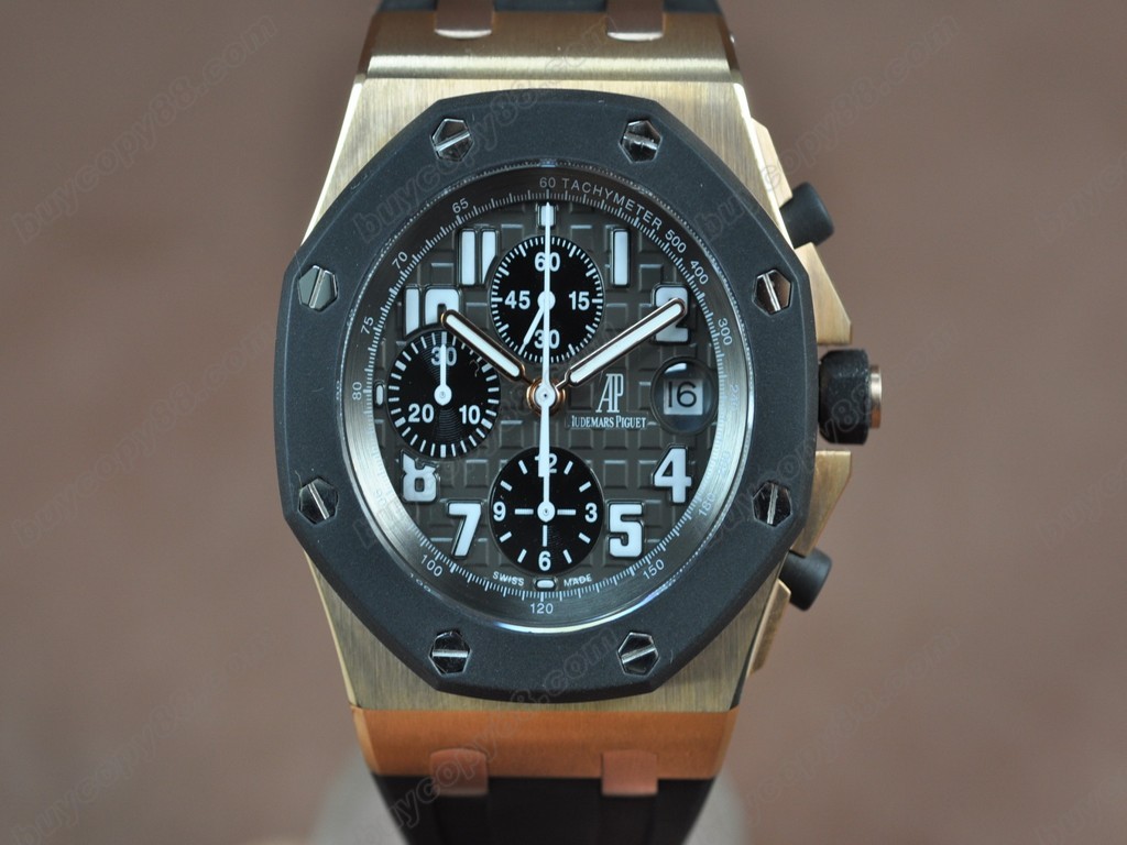 愛彼錶【男性用】Royal Oak Chrono RG/RU Grey Asia7750自動機芯搭載8