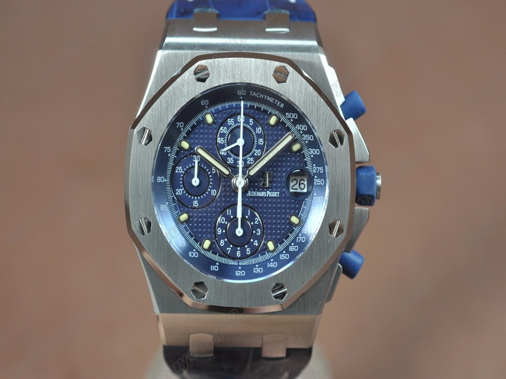 愛彼錶【男性用】Royal Oak Chrono SS/LE Blue dial Asia7750自動機芯搭載14