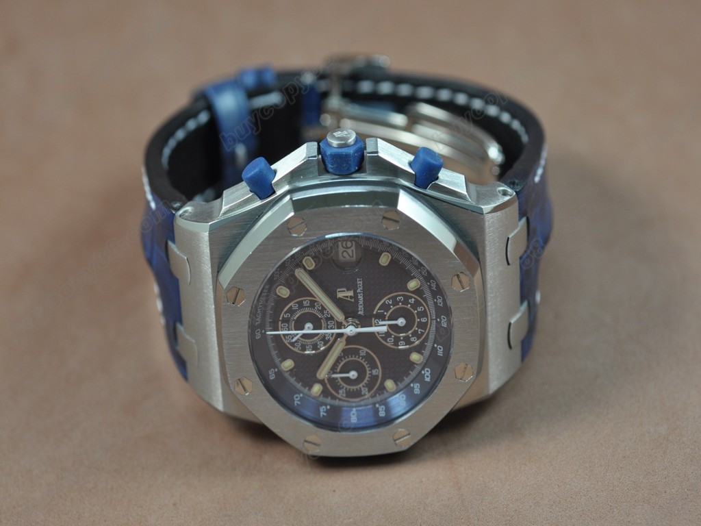 愛彼錶【男性用】Royal Oak Chrono SS/LE Blue dial Asia7750自動機芯搭載9