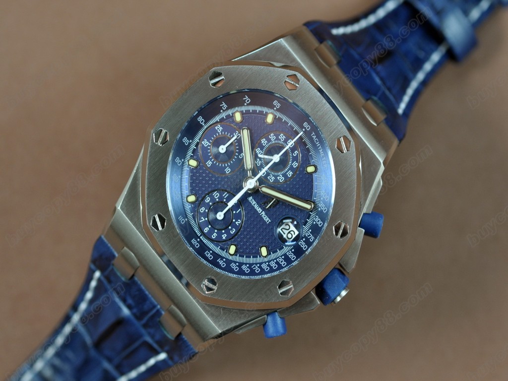 愛彼錶【男性用】Royal Oak Chrono SS/LE Blue dial Asia7750自動機芯搭載11