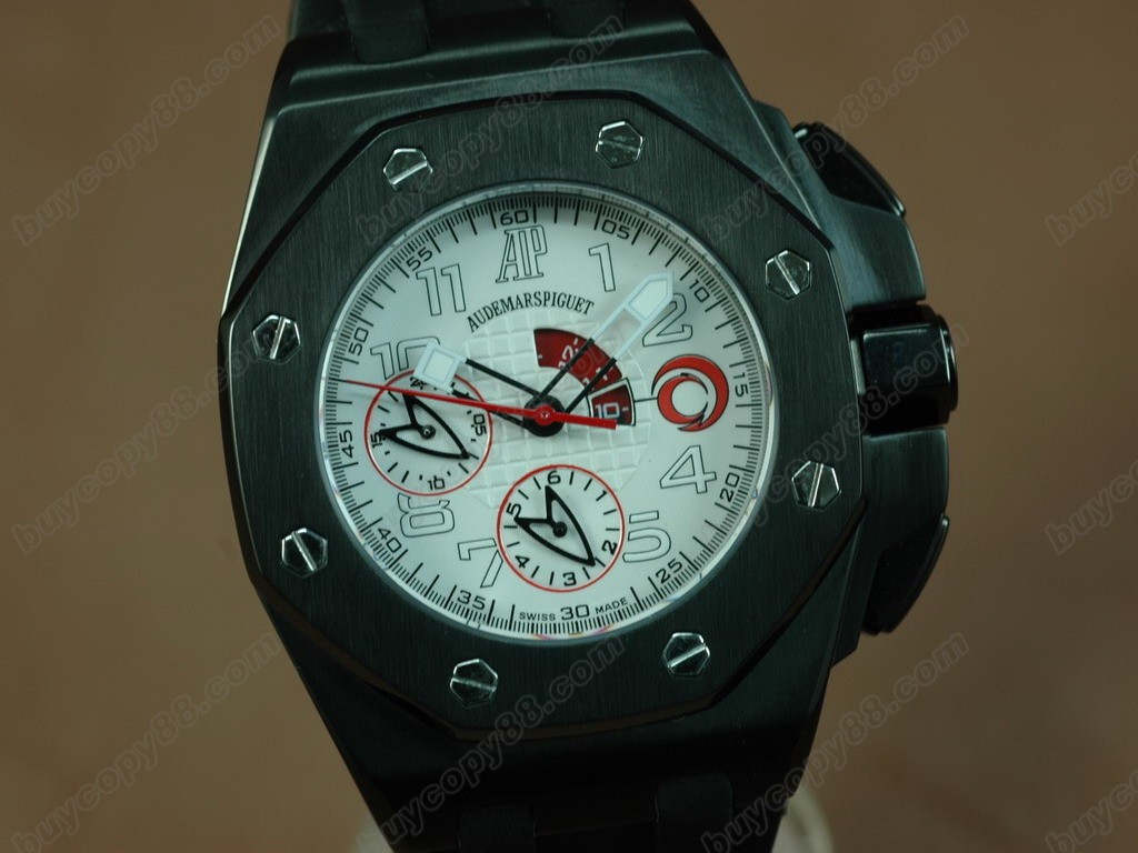 愛彼錶【男性用】Alinghi Limited Edition PVD/LE White Asia7750自動機芯搭載9