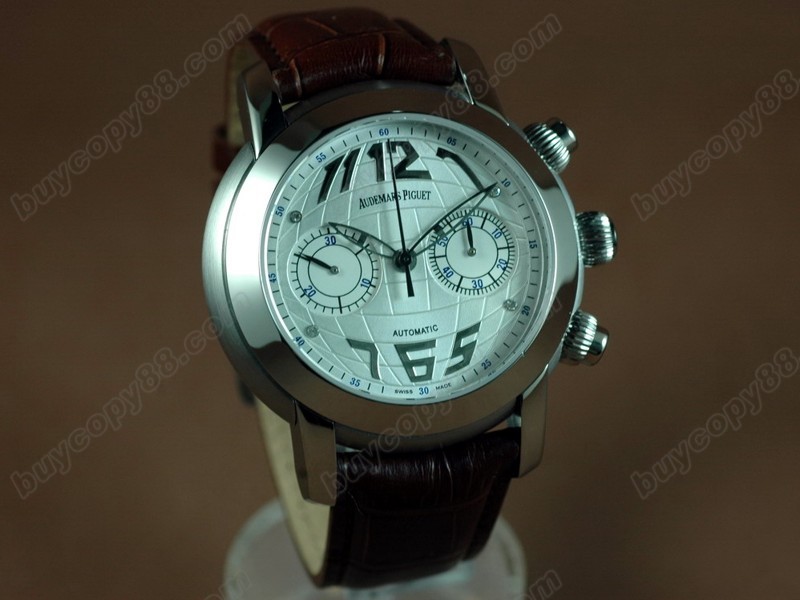 愛彼錶【男性用】Globe Chronograph SS/LE White Asia7750自動機芯搭載10