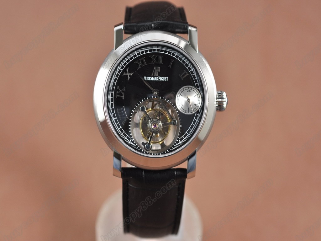 愛彼錶【男性用】Jules Audemars Classics Tourbillon SS/LE Black Flying Tourbillon手上鏈搭載8