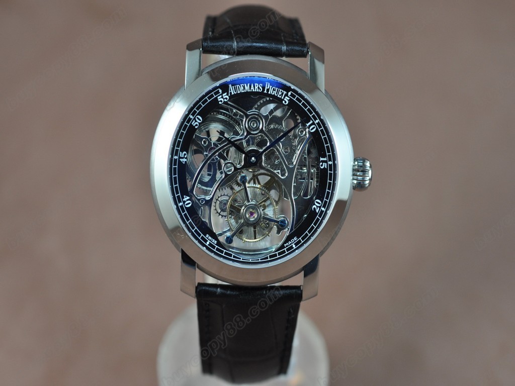 愛彼錶【男性用】 Jules Audemars Classics SS/LE Black Flying Tourbillon手上鏈搭載9