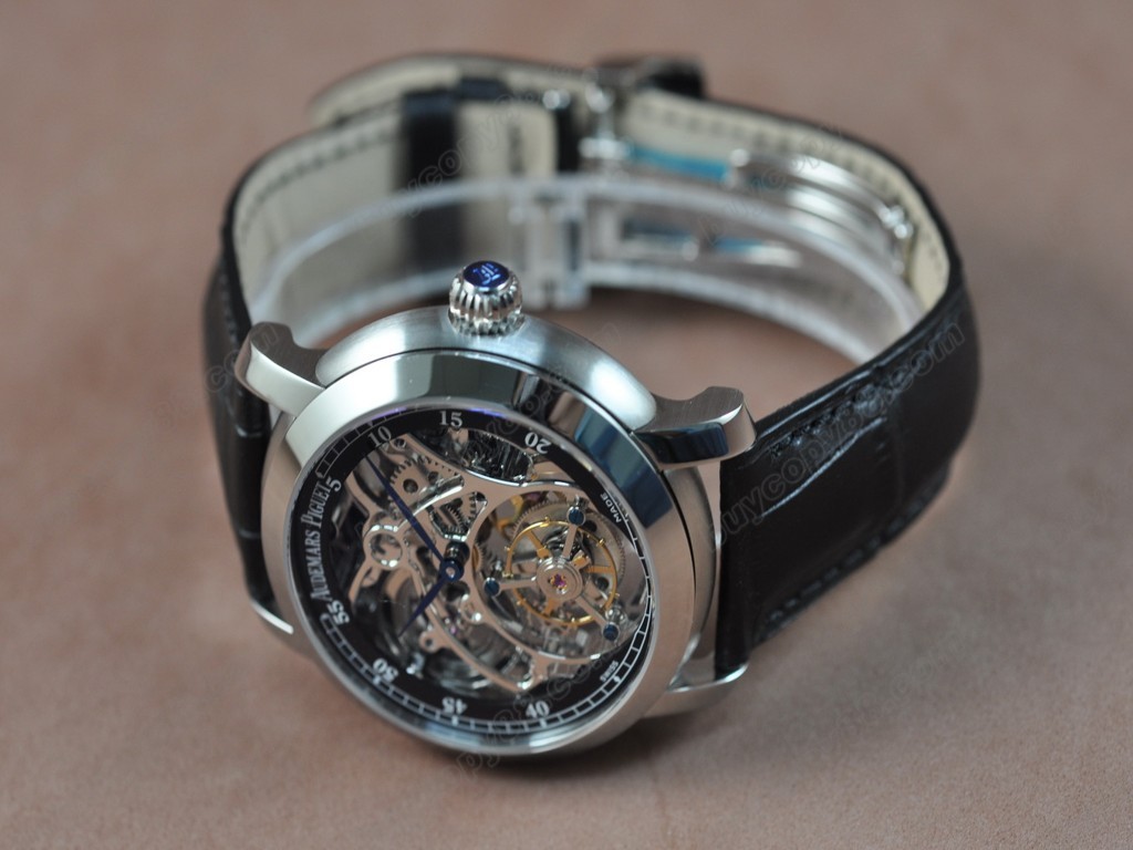 愛彼錶【男性用】 Jules Audemars Classics SS/LE Black Flying Tourbillon手上鏈搭載8