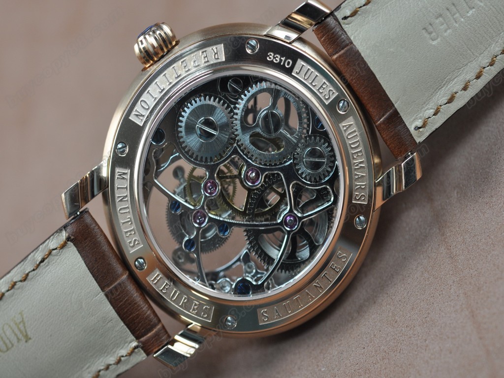 愛彼錶【男性用】 Jules Audemars Classics RG/LE White Flying Tourbillon 手上鏈搭載3