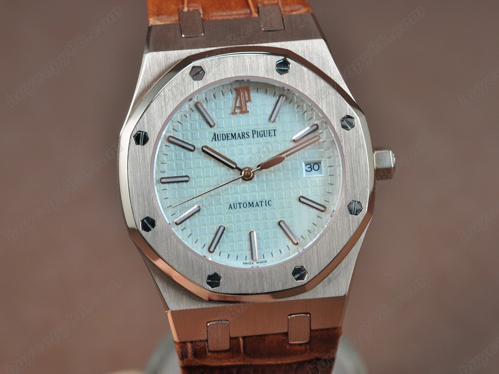 愛彼錶【男性用】 Royal Oak Jumbo 39mm RG/LE White Swiss Eta 2824-2自動機芯搭載9