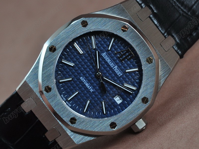 愛彼錶【男性用】 Royal Oak Jumbo 39mm SS/LE Blue Swiss Eta 2824-2自動機芯搭載6