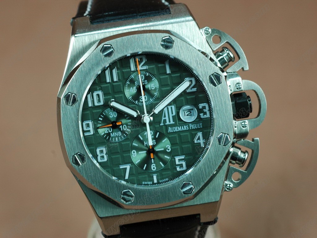 愛彼錶【男性用】T3 Royal Oak Chrono SS/LE Dark Grey Asia7750自動機芯搭載9