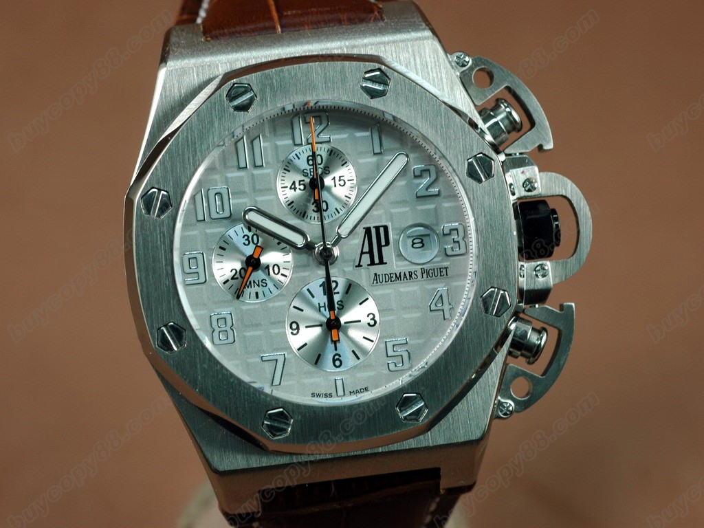 愛彼錶【男性用】 T3 Royal Oak Chrono SS/LE Light Grey Asia7750自動機芯搭載10