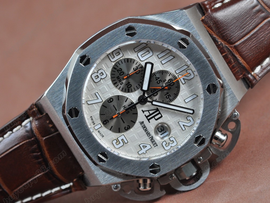 愛彼錶【男性用】T3 Royal Oak Chrono SS/LE WhtAsia7750自動機芯搭載11