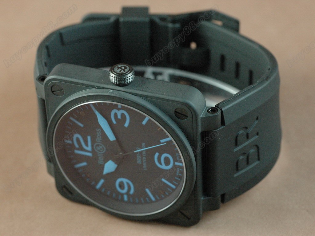 Bell & Ross【男性用】BR 01-092 PVD Black/White 46mm Asia Eta 2836-2オートマチック搭載4