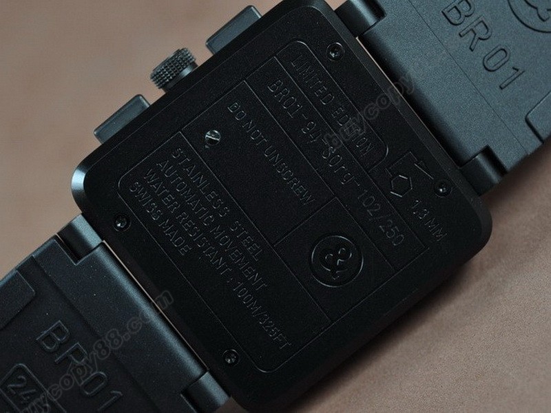 Bell & Ross【男性用】 BR01-94 PVD/RU Black/Yellow A-7750 自動機芯搭載2