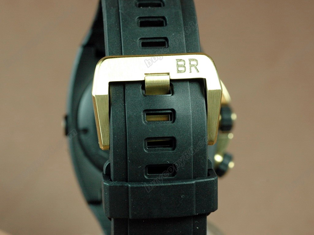 Bell & Ross【男性用】Instrument BR-02 PVD/YG/RU Black Num/Stk Asia Eta2824自動機芯搭載5