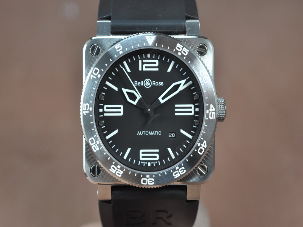 Bell & Ross【男性用】BR03 SS Black Dial Asia Eta 2824-2 自動機芯搭載0