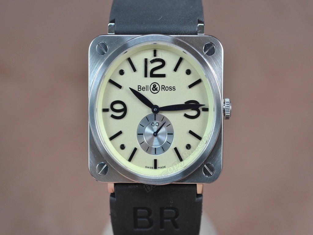 Bell & Ross【男性用】BRS-98 SS/RU Swiss 石英機芯搭載5