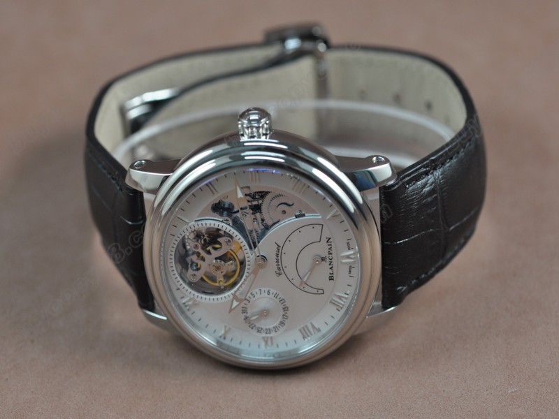 寶鉑錶【男性用】Carrousel Tourbillon Power Reserve SS/LE White dial 手上鏈搭載7